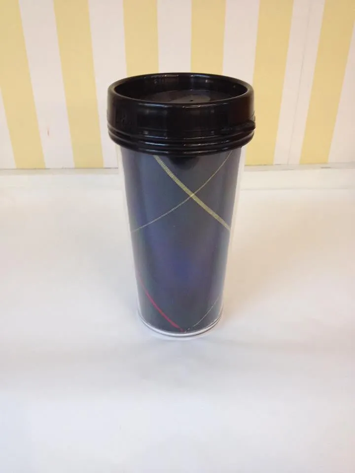 16 oz. Plaid Travel Tumbler