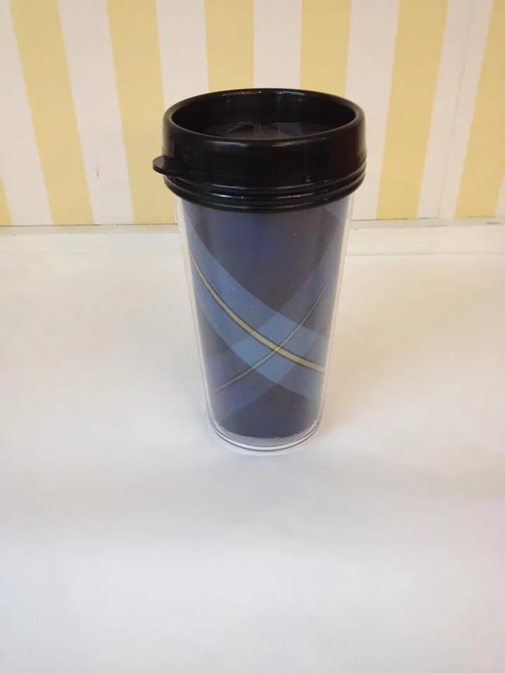 16 oz. Plaid Travel Tumbler