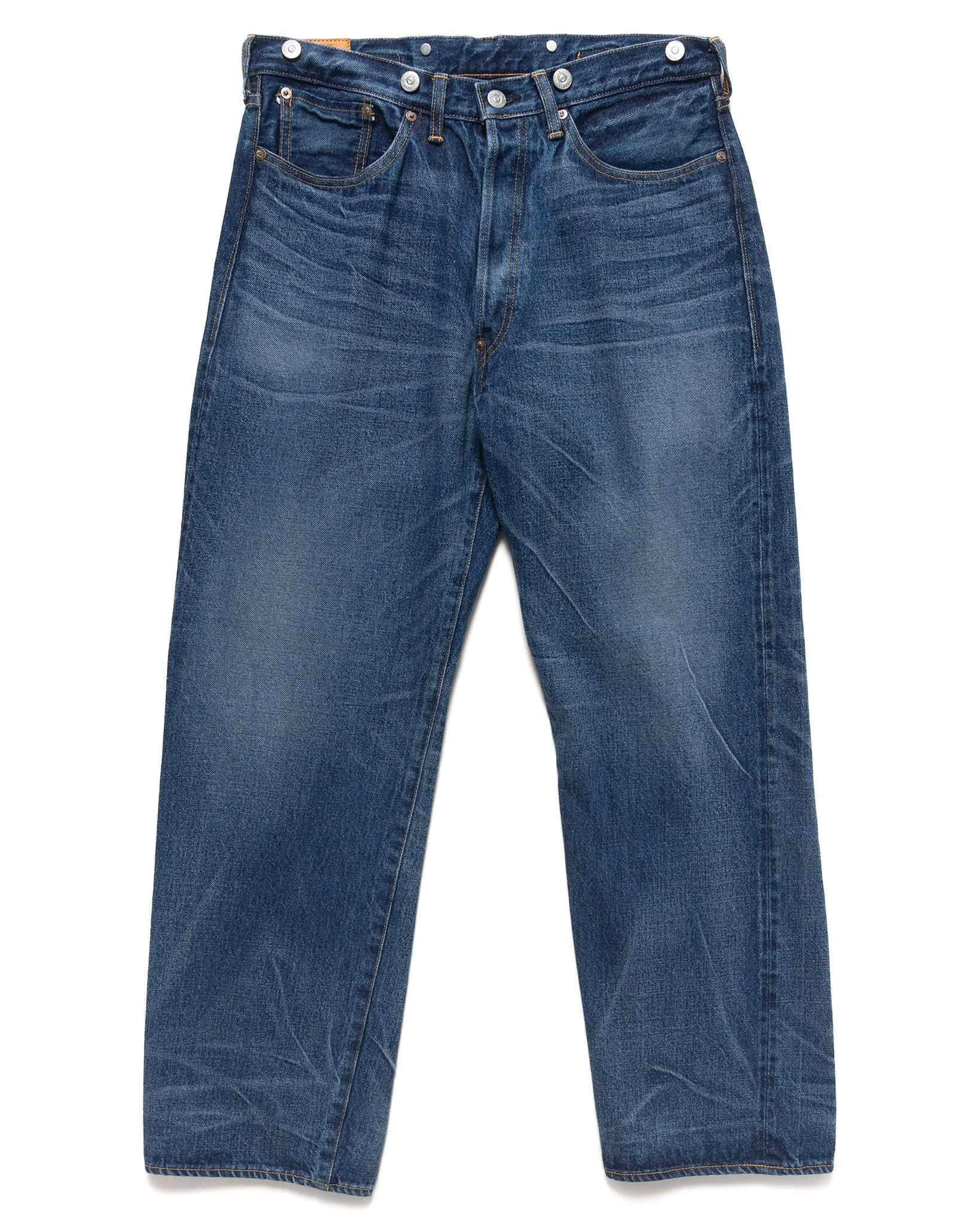 1930 Straight Denim Pants Indigo Vintage Wash