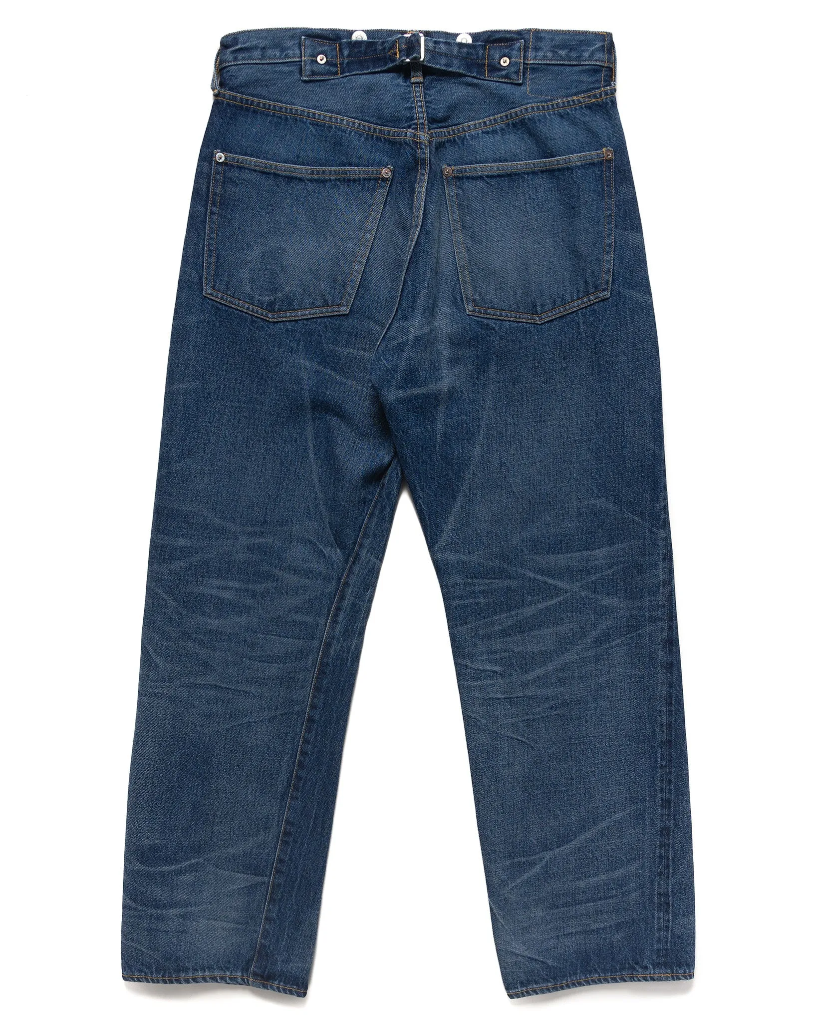 1930 Straight Denim Pants Indigo Vintage Wash