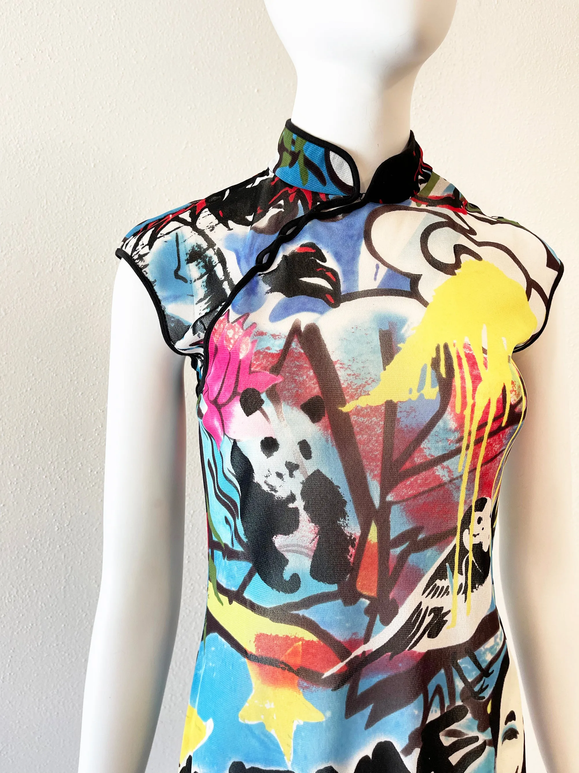 1995 VIVIENNE TAM Mao Graffiti Dress