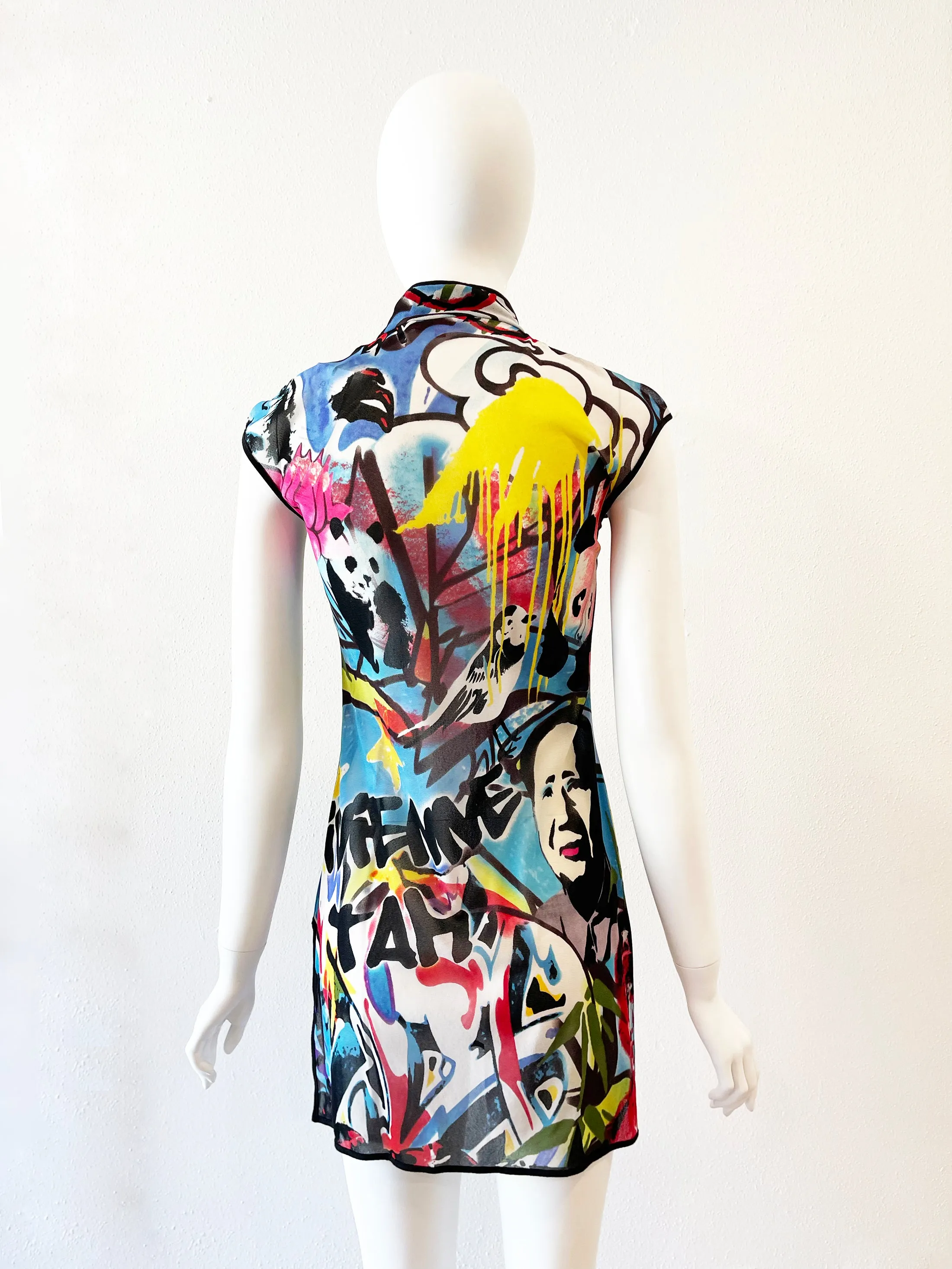 1995 VIVIENNE TAM Mao Graffiti Dress