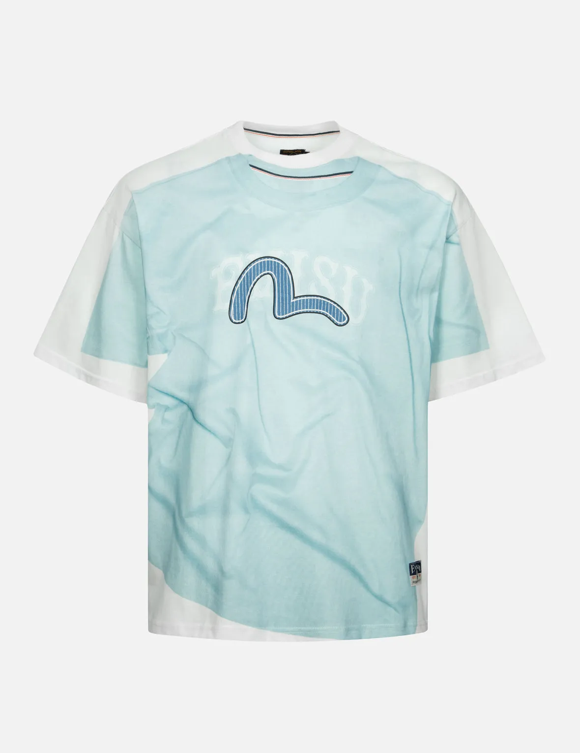 2-in-1 Logo and Seagull Print Loose Fit T-shirt