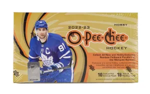 2022/23 Upper Deck O-Pee-Chee Hockey Hobby Box 18 Packs per Box, 10 Cards Per Pack