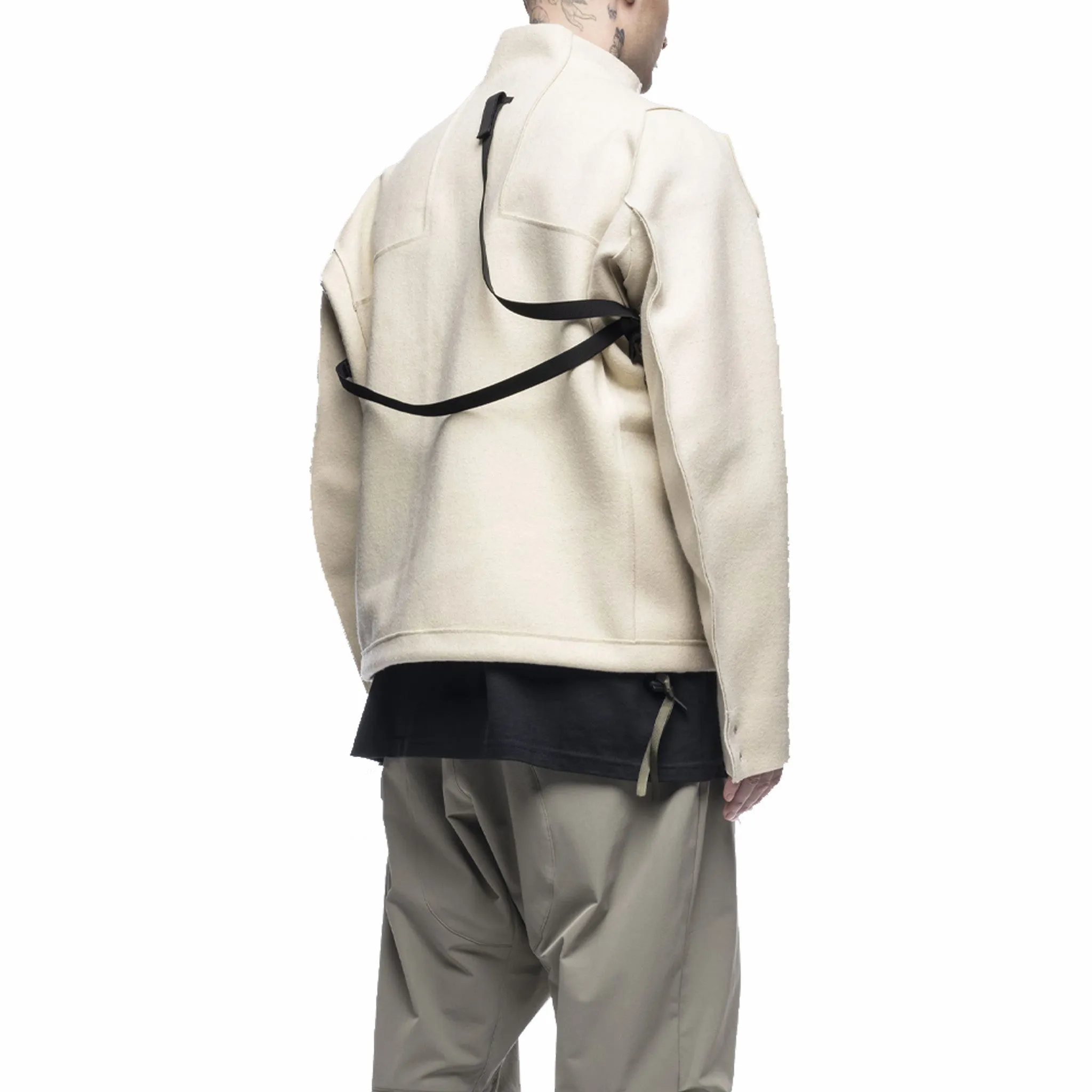 ACRONYM® J70-BU Burel® Wool Jacket Gen. 1 Softshell (White)