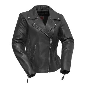 Allure Women's Motorcycle Leather Jacket