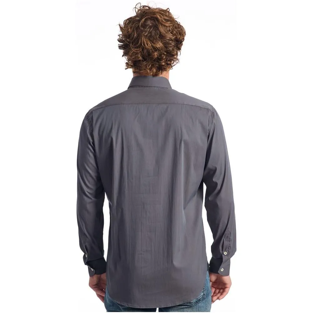 Baldinini Trend Gray Cotton Shirt