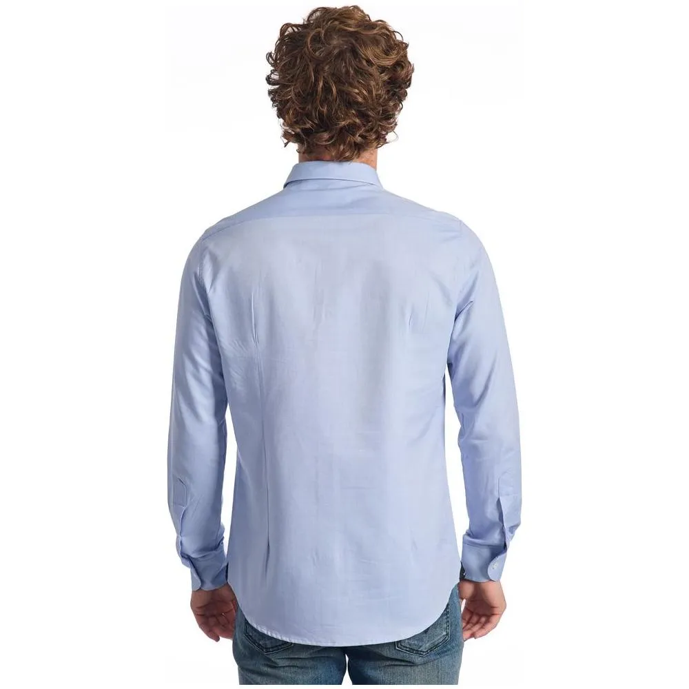 Baldinini Trend Light Blue Cotton Shirt