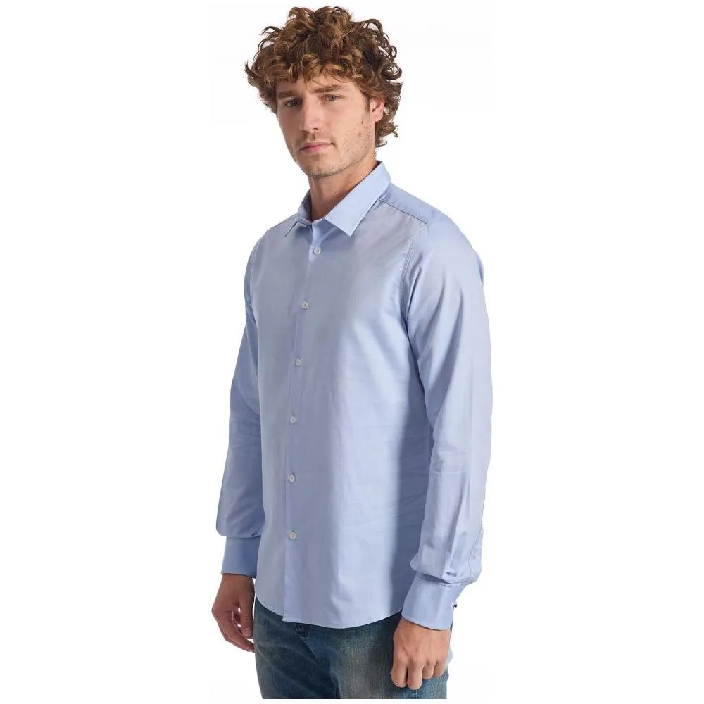 Baldinini Trend Light Blue Cotton Shirt