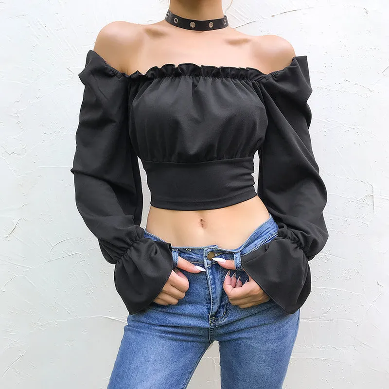 black long sleeve T-shirt KF81343