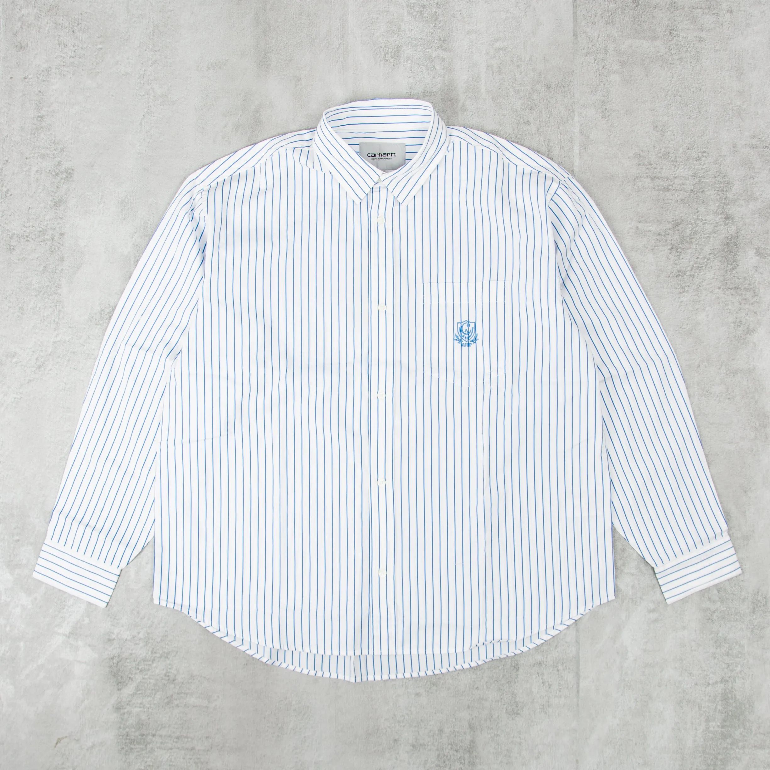 Carhartt WIP Linus Stripe Shirt - Bleach / White