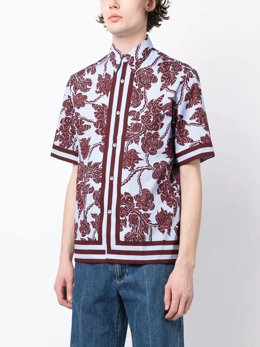 CLASEN FLORAL PRINT SHORT SLEEVE SHIRT