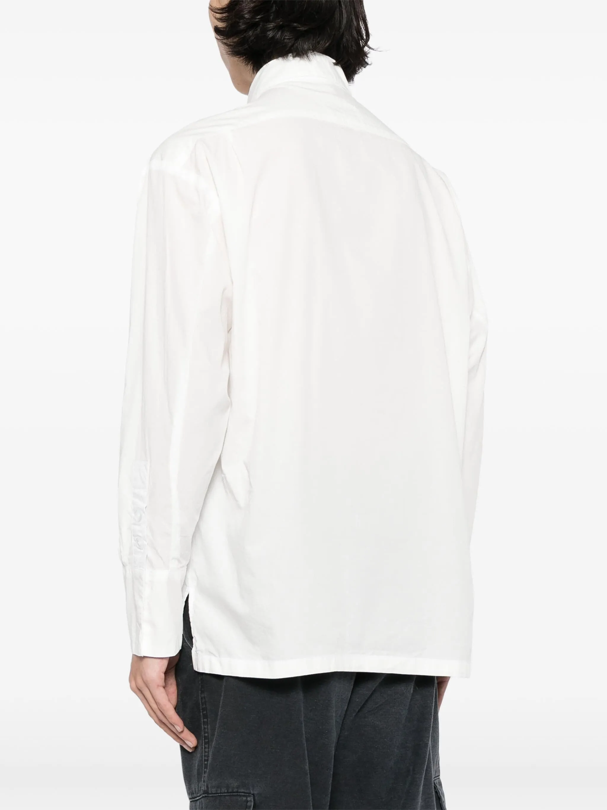 COLLARED DRESSY STUDIO L/S COTTON SHIRT