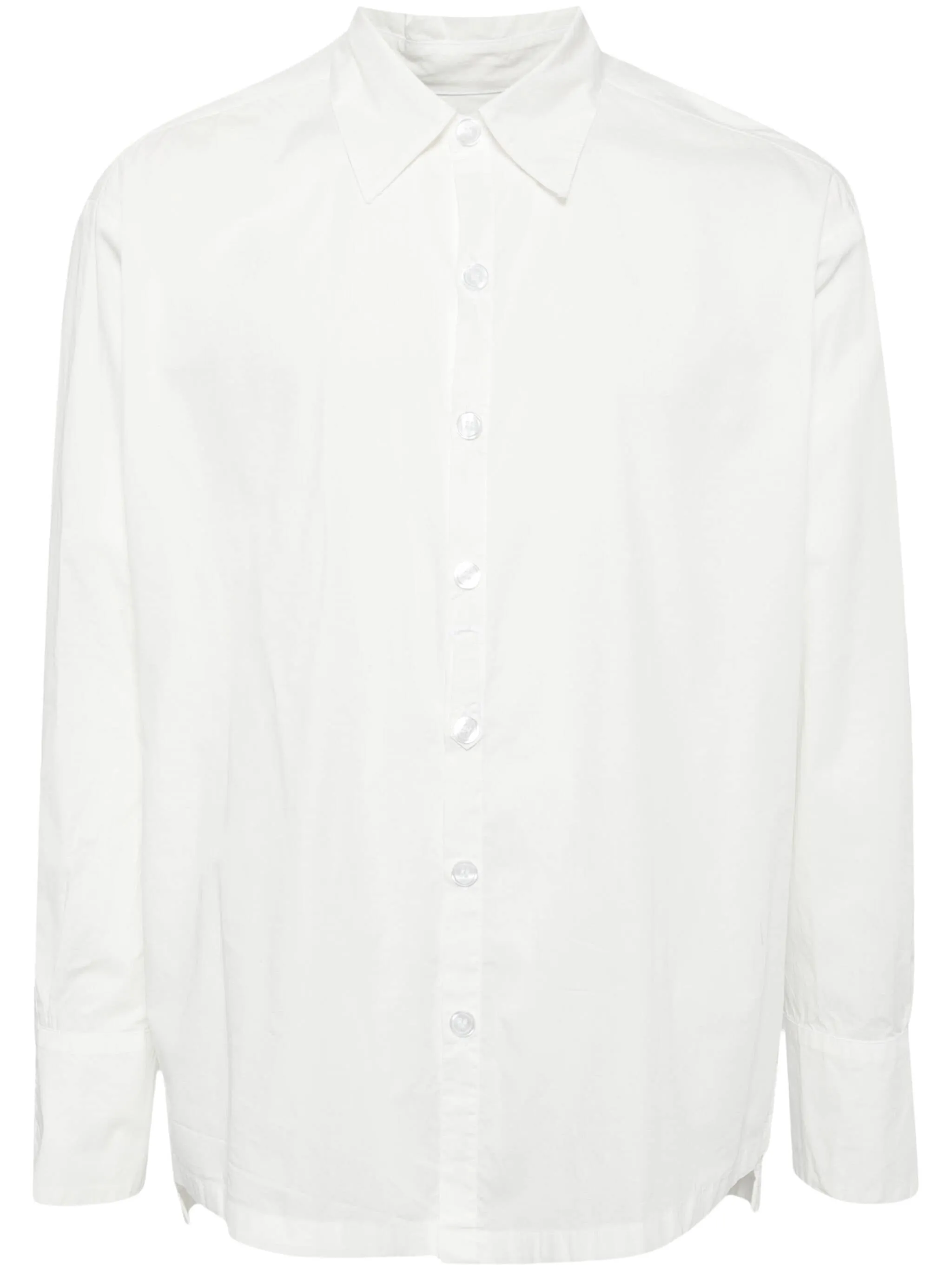 COLLARED DRESSY STUDIO L/S COTTON SHIRT