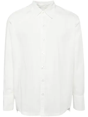 COLLARED DRESSY STUDIO L/S COTTON SHIRT