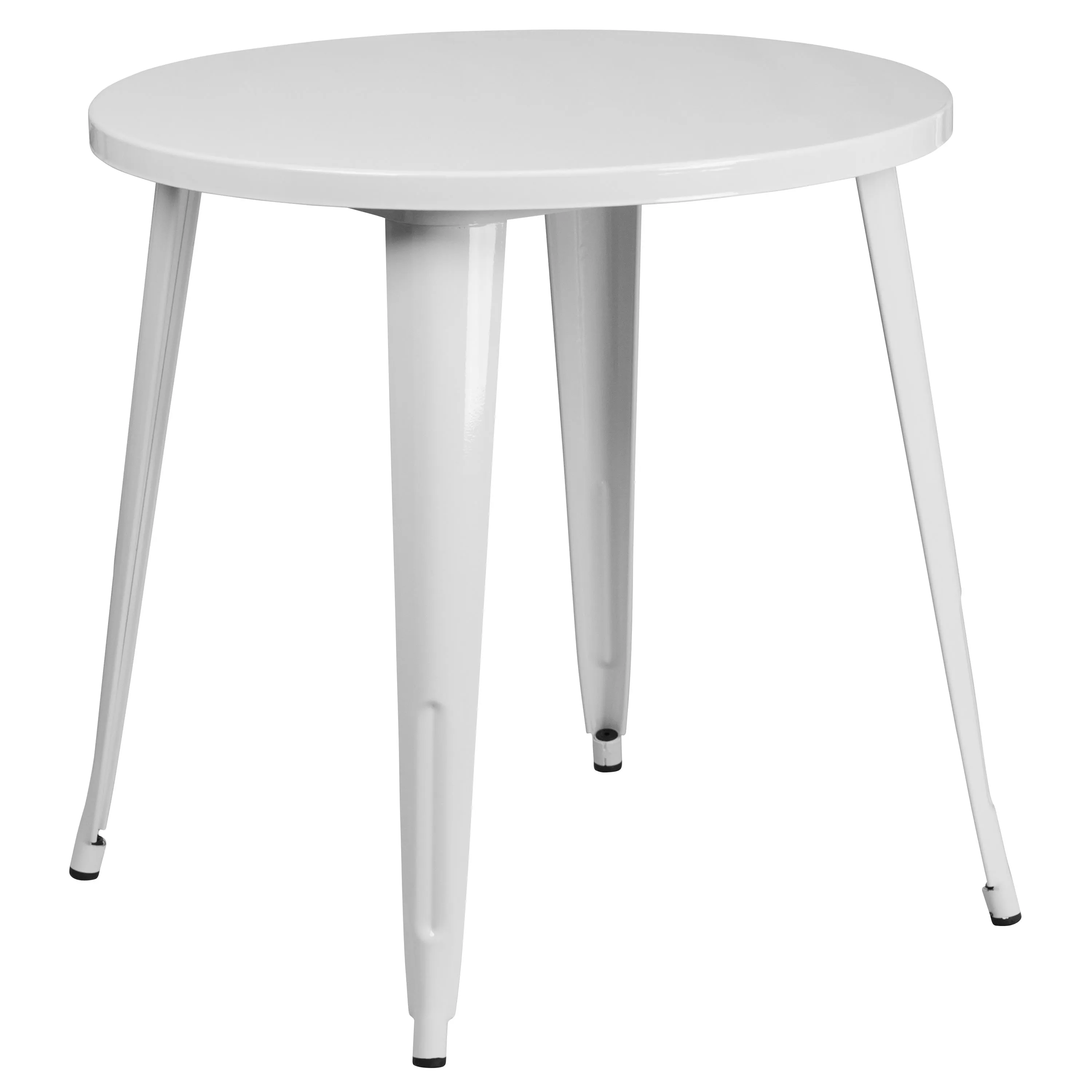 Commercial Grade 30" Round Metal Indoor-Outdoor Table