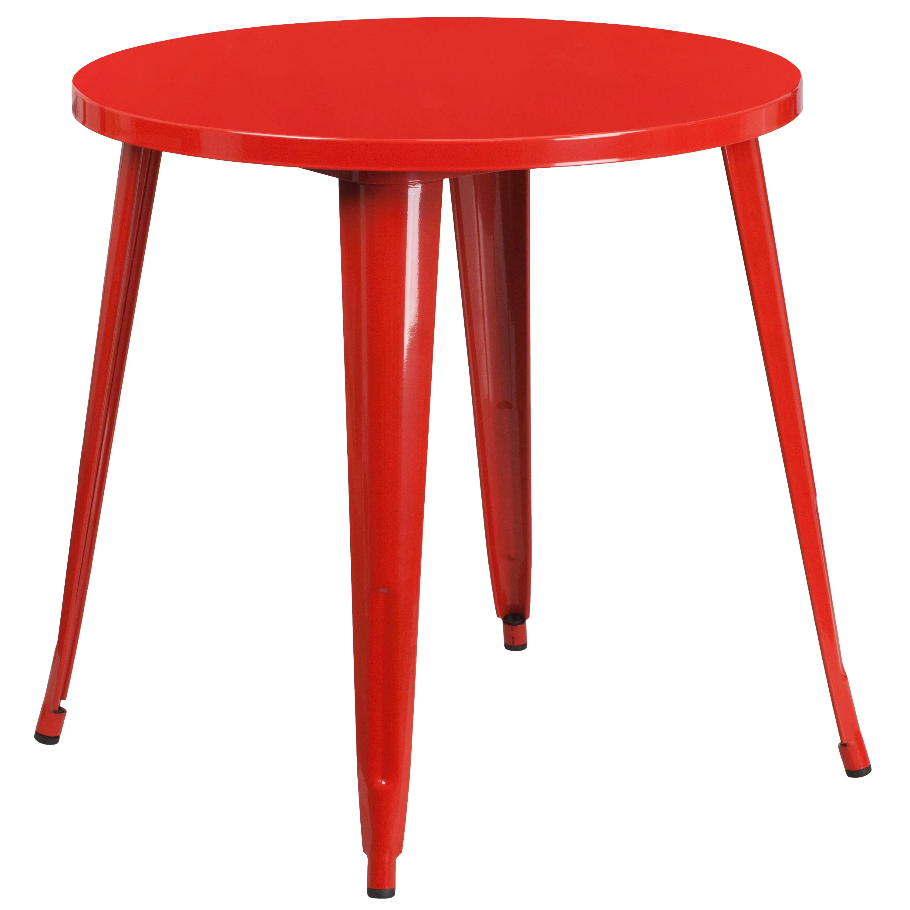 Commercial Grade 30" Round Metal Indoor-Outdoor Table