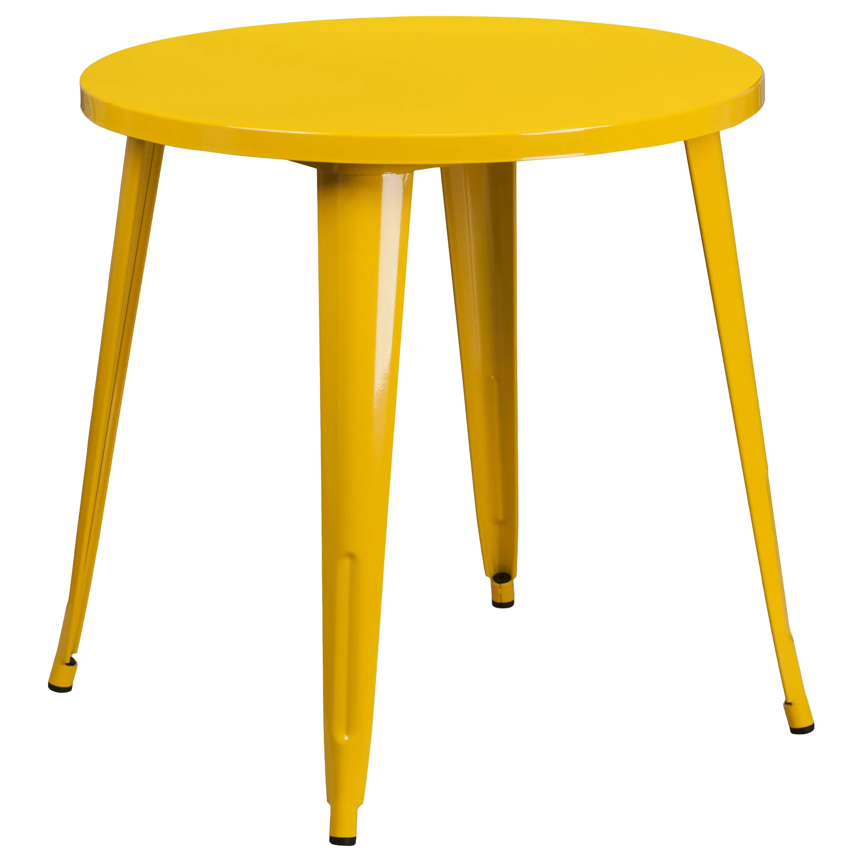 Commercial Grade 30" Round Metal Indoor-Outdoor Table