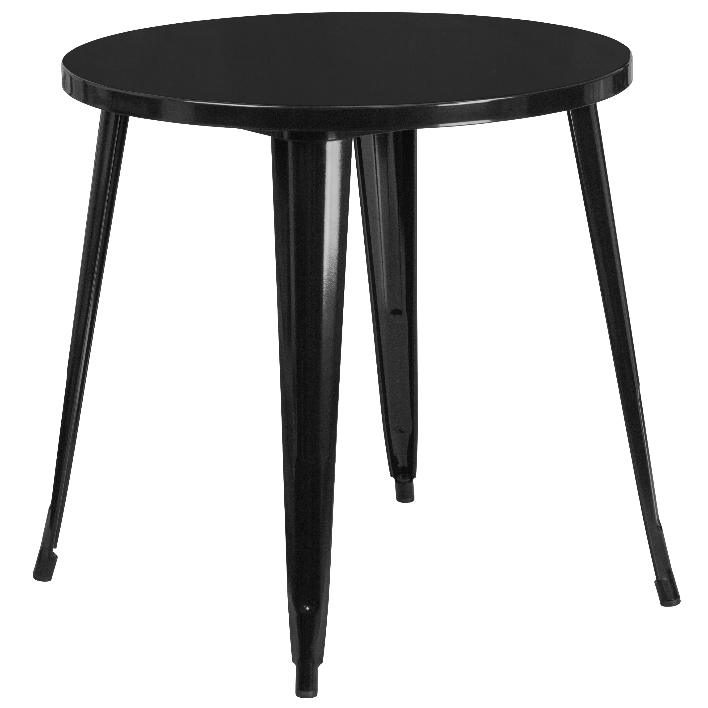 Commercial Grade 30" Round Metal Indoor-Outdoor Table