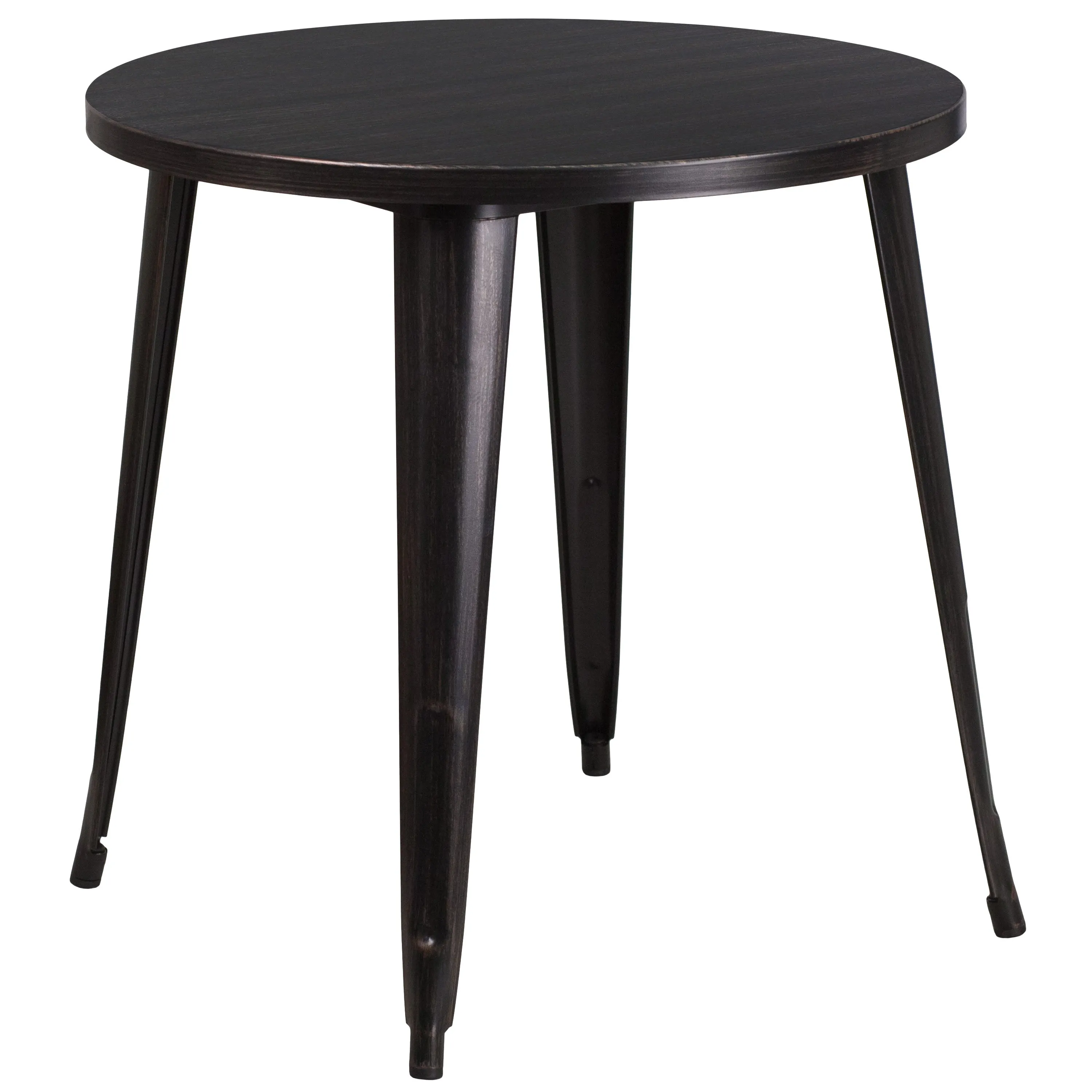 Commercial Grade 30" Round Metal Indoor-Outdoor Table