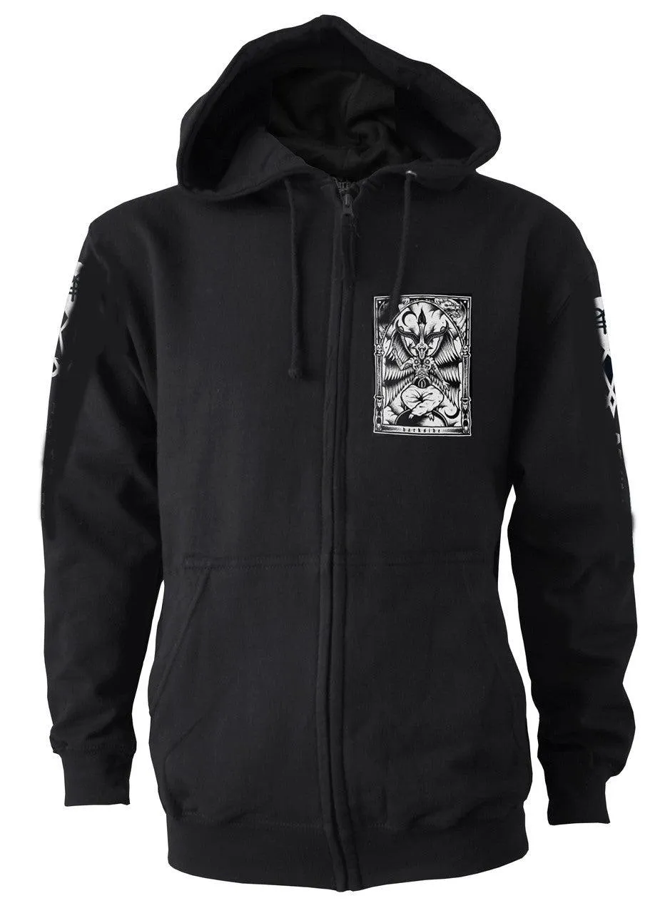 Darkside - BAPHOMET - Men's Hooded Zip-Up Sweater - Black