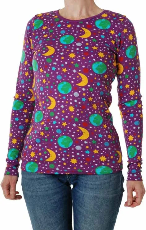 DUNS Long Sleeved T-shirt Adult - Mother Earth Violet