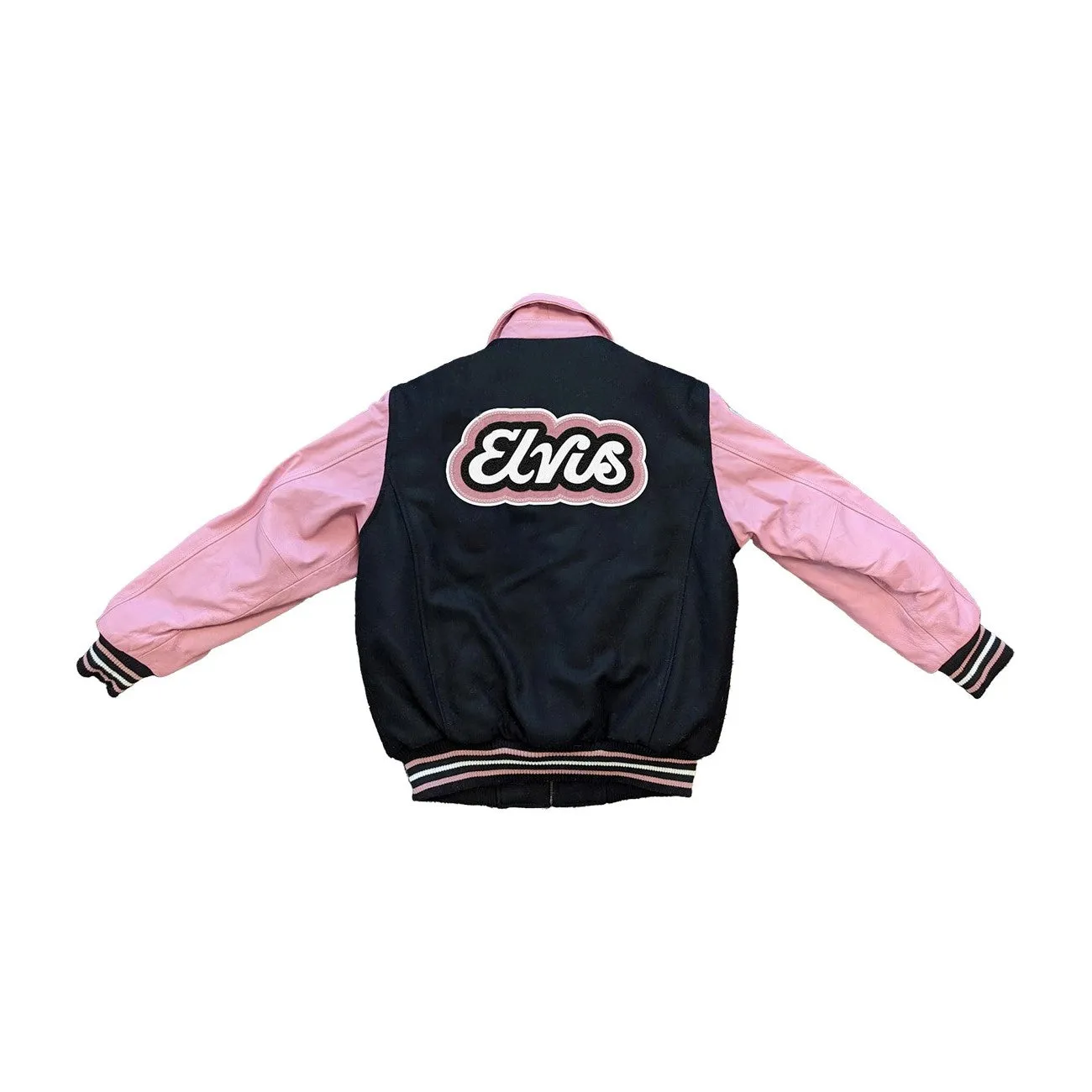 Elvis Presley Pink Retro Varsity Jacket