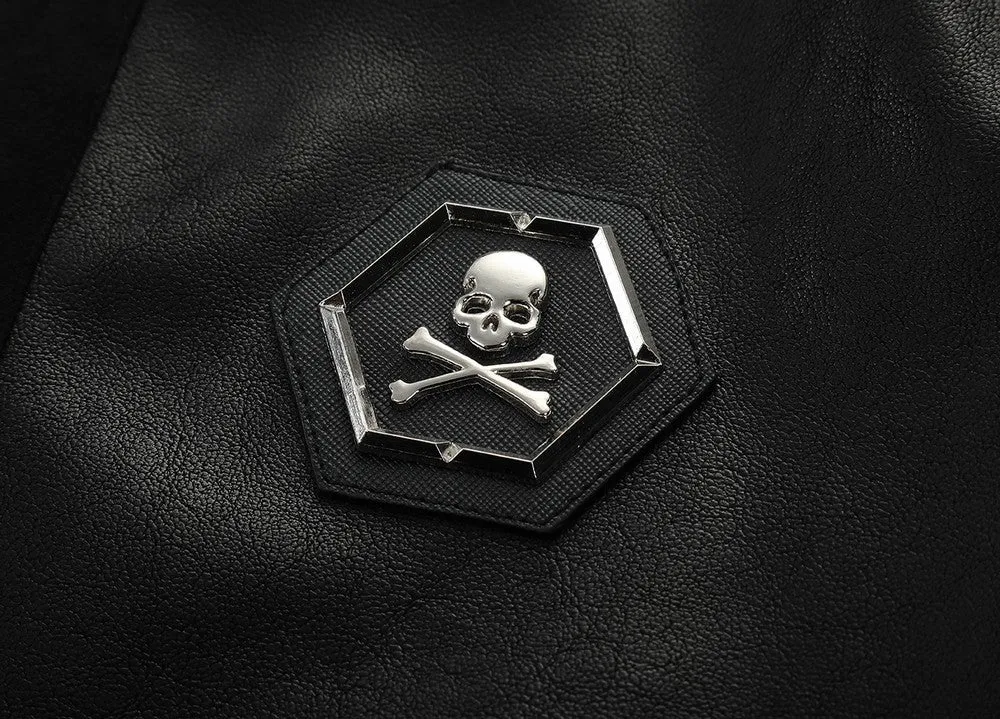 Half Man Half Amazing Skull Head Biker Jacket