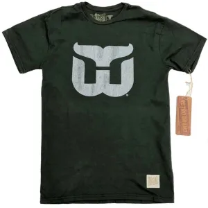 Hartford Whalers Retro Brand Green Vintage Whale Tail Soft Cotton T-Shirt