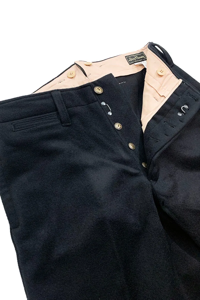 High Back Wool Work Trousers