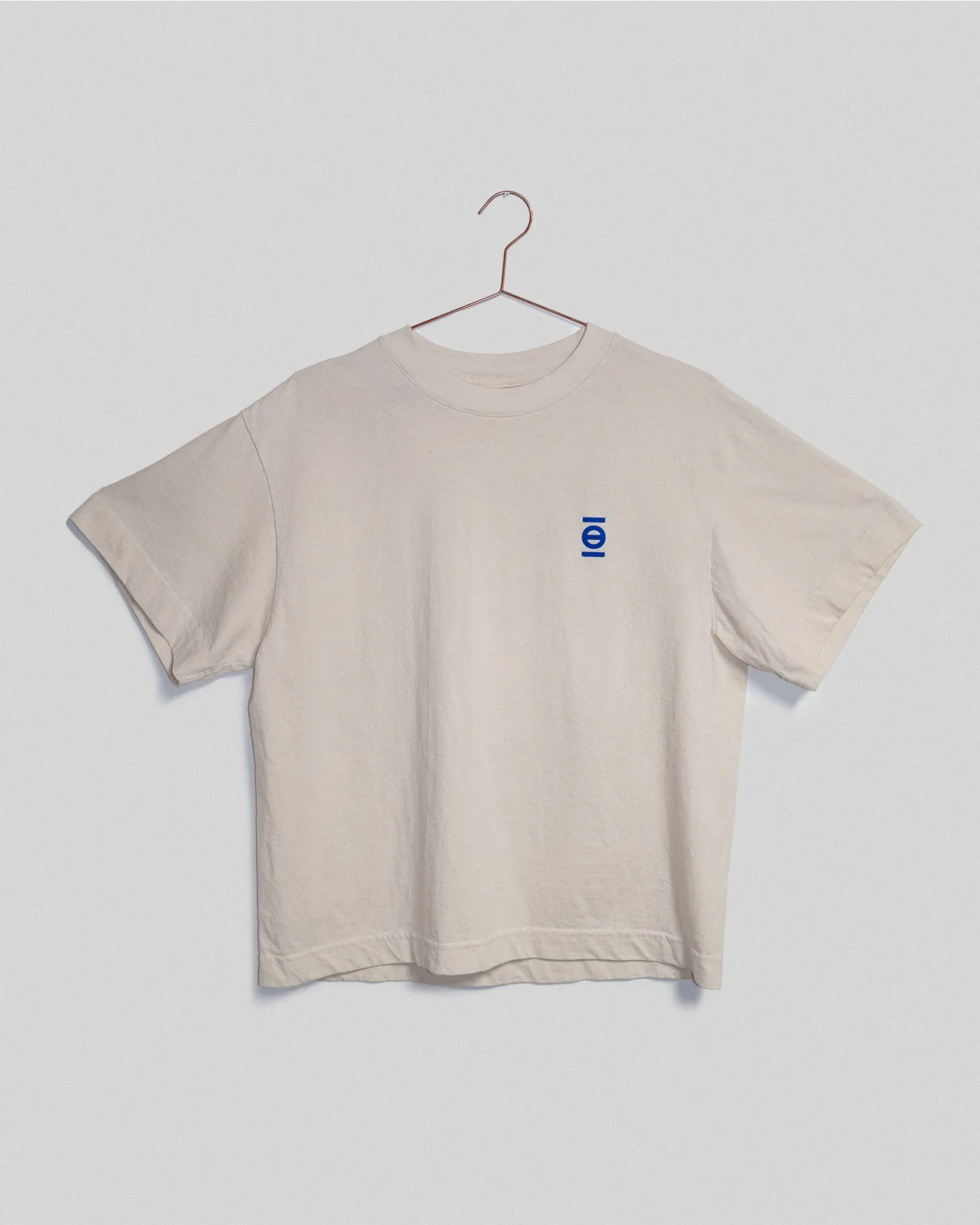 Hitorii Trash Tee 2.0 /// Cream x Blue /// Boxy Cut /// Crashpad Mao