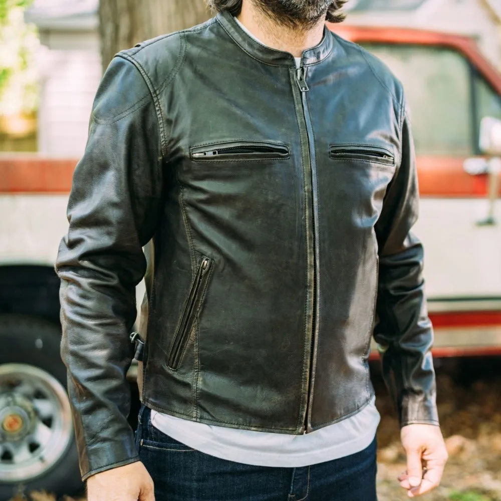 Indy Men's Motorcycle Leather Jacket