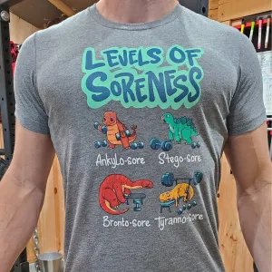 Levels of Soreness Dino Tee ( Unisex)