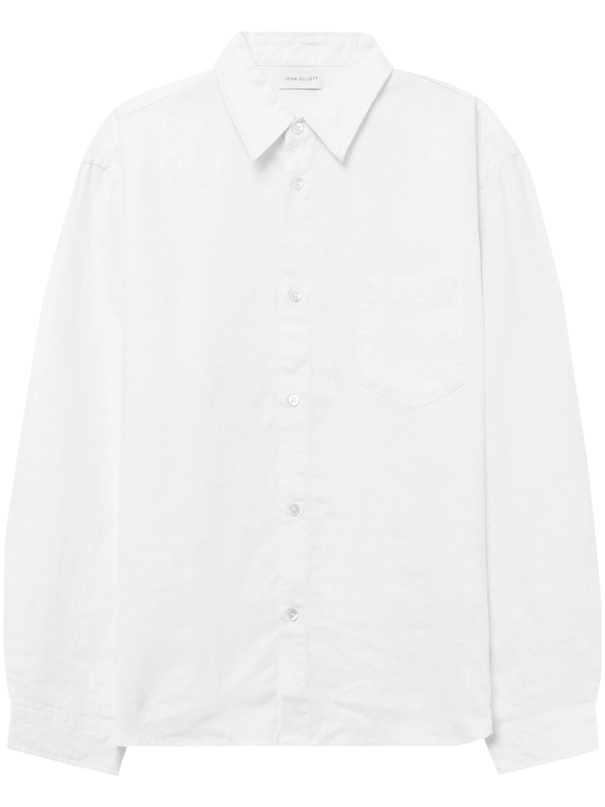 LINEN CLOAK BUTTON UP LONG-SLEEVE SHIRT