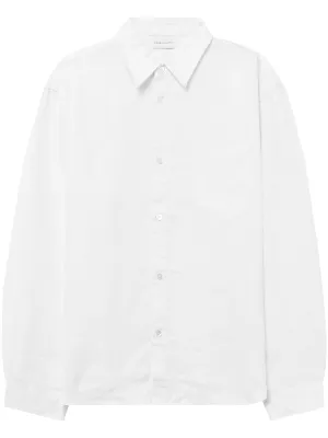 LINEN CLOAK BUTTON UP LONG-SLEEVE SHIRT