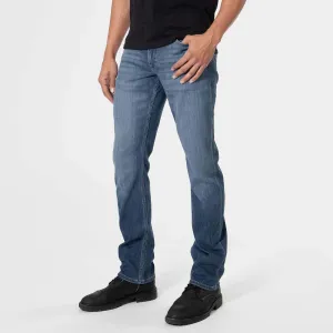 Medium Indigo Wash Straight Comfort Stretch Jeans