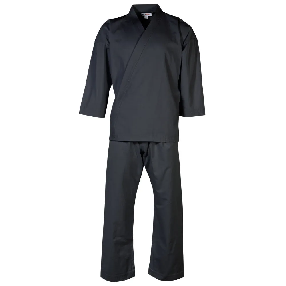 Medium Weight Karate Uniform - Black