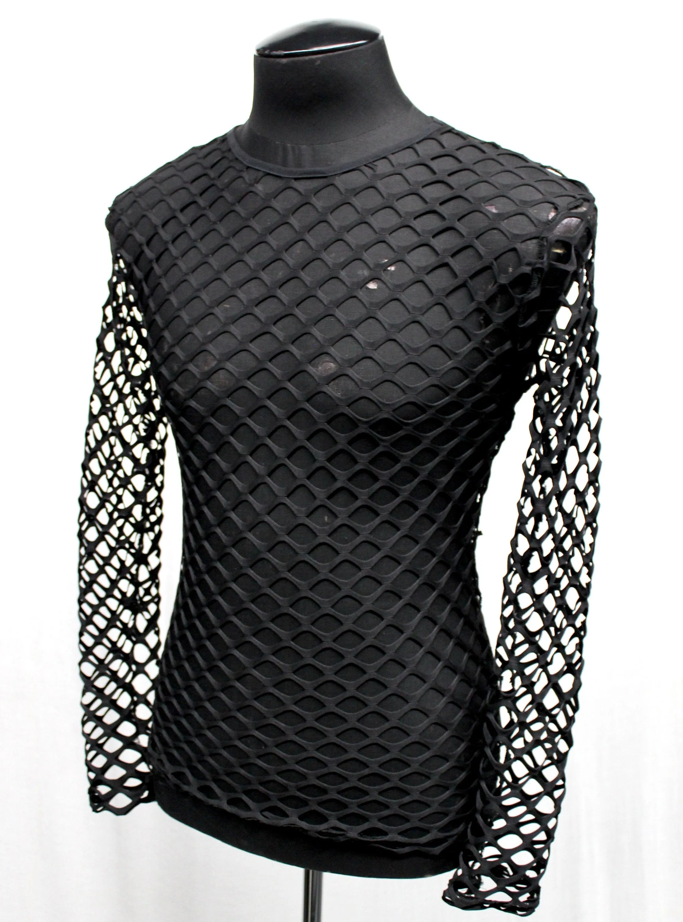 MEN'S LONG SLEEVE T-SHIRT - BIG HOLE FISHNET