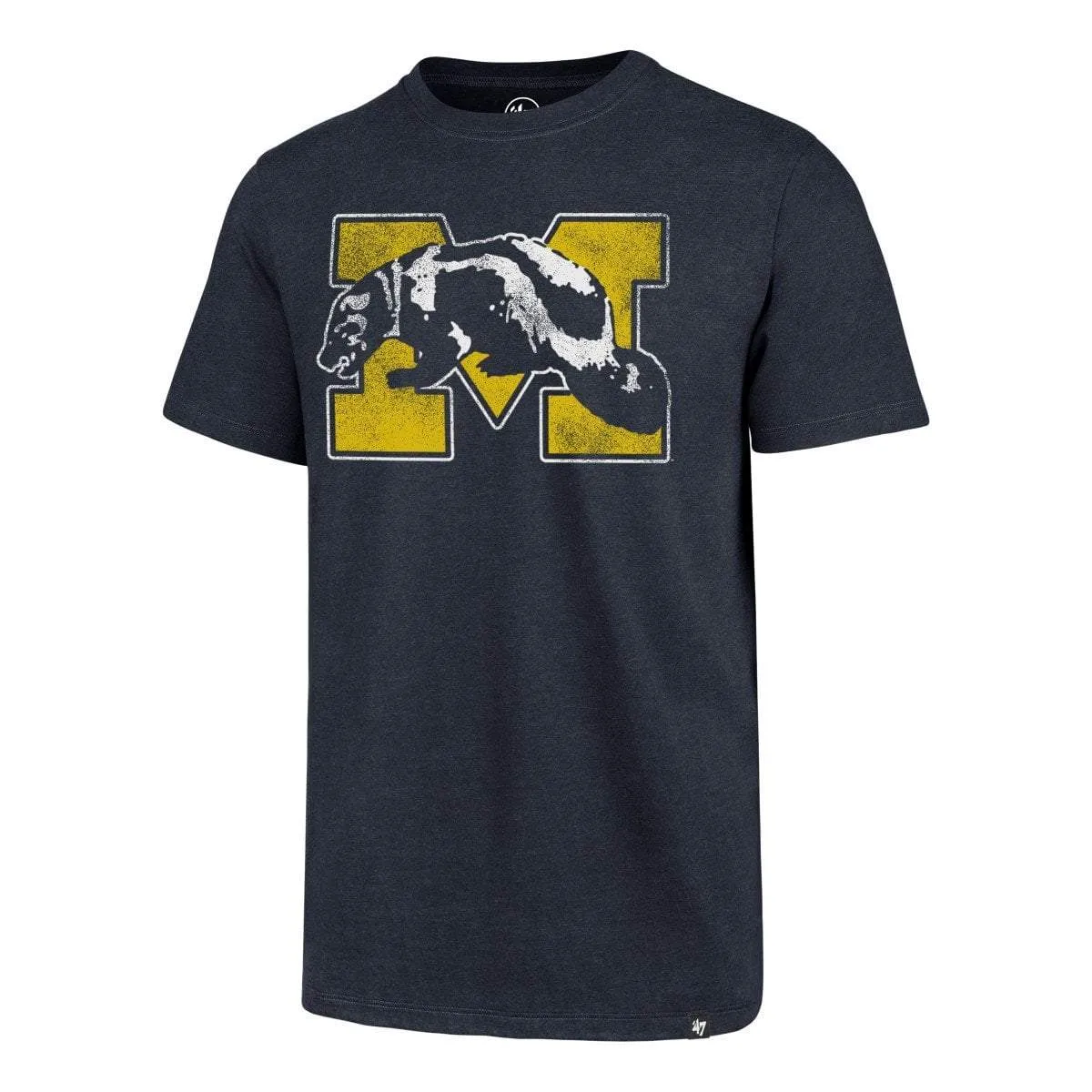 Michigan Wolverines 47 Brand Fall Navy Retro Throwback T-Shirt