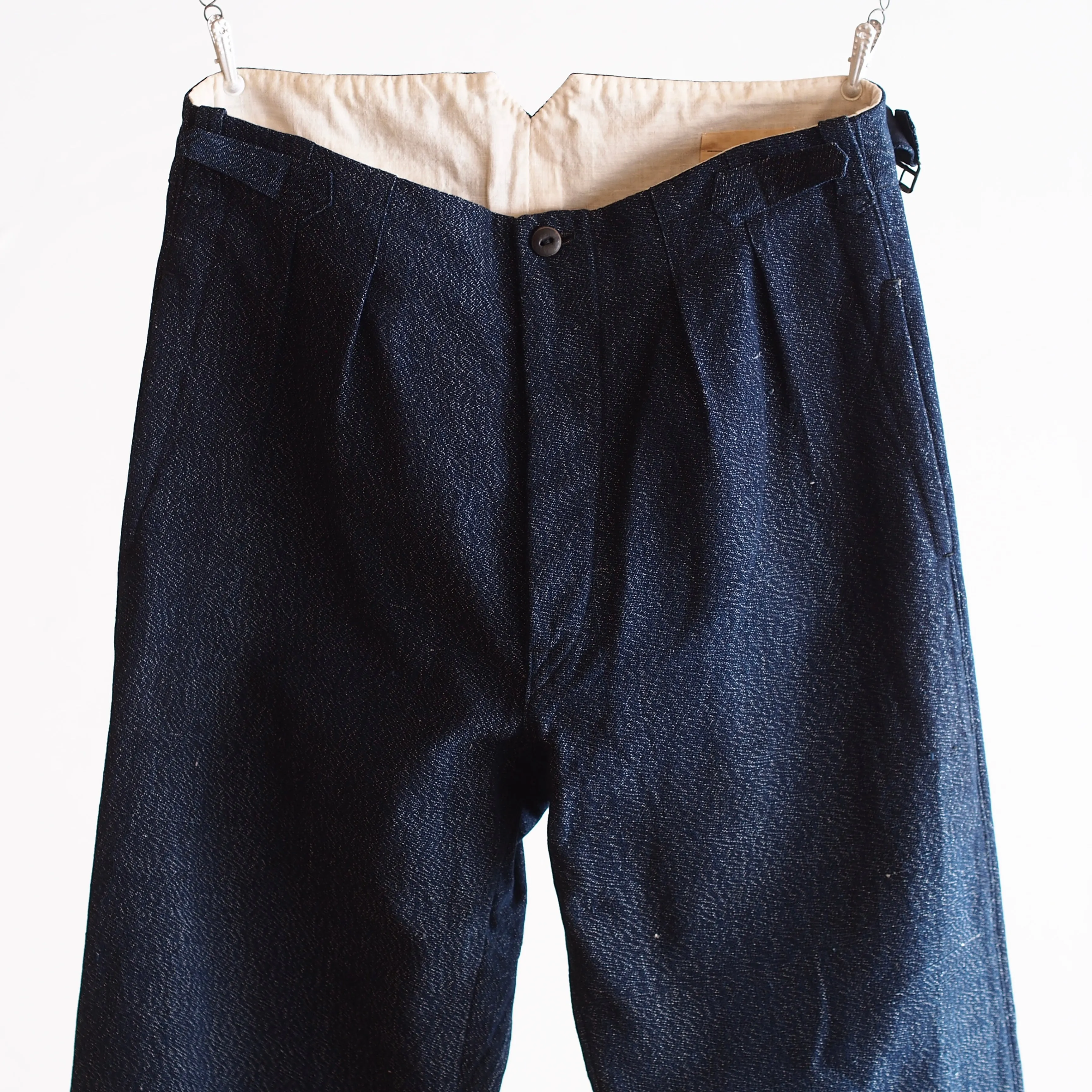 NORA WORK PANTS~japan old indigo salt＆pepper~