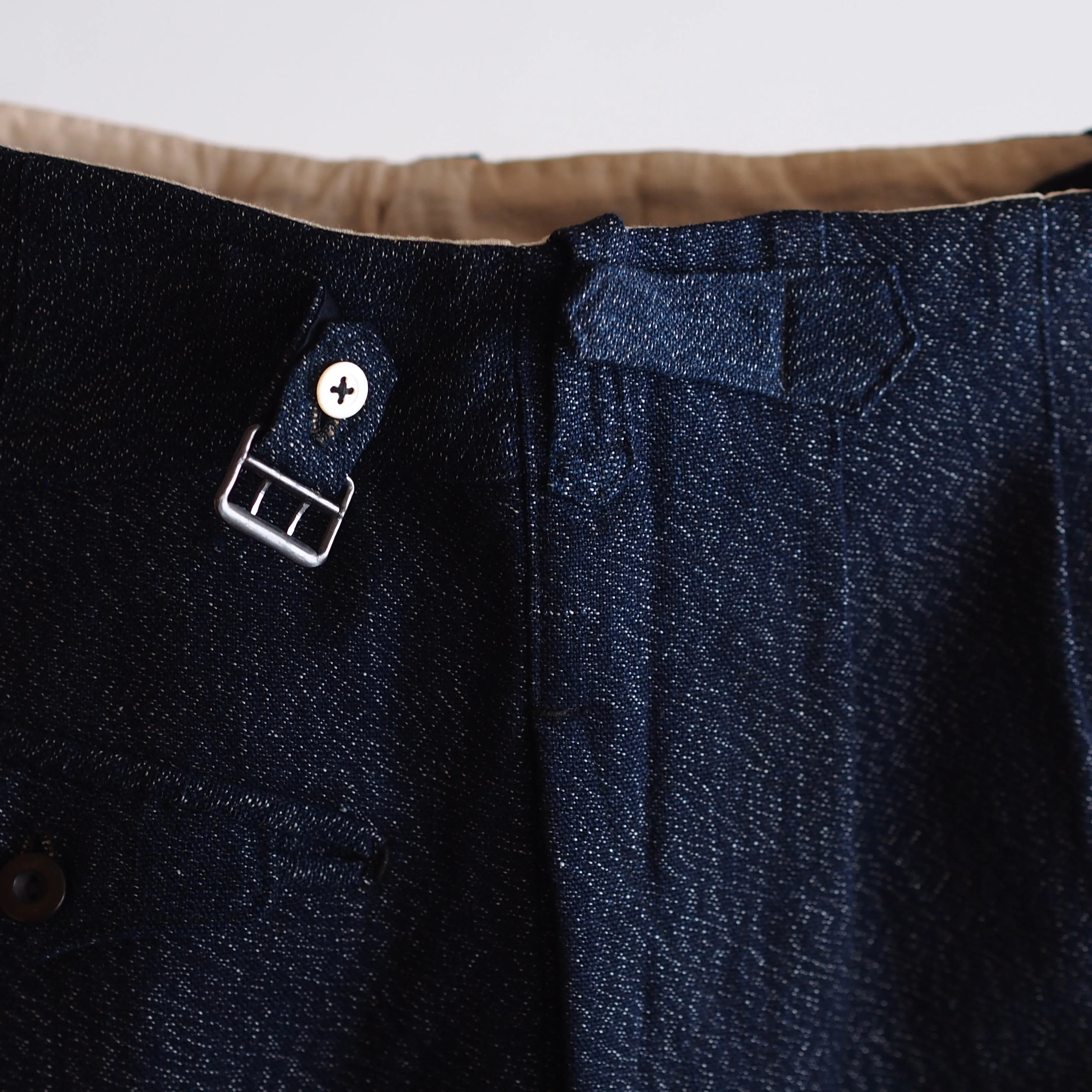 NORA WORK PANTS~japan old indigo salt＆pepper~