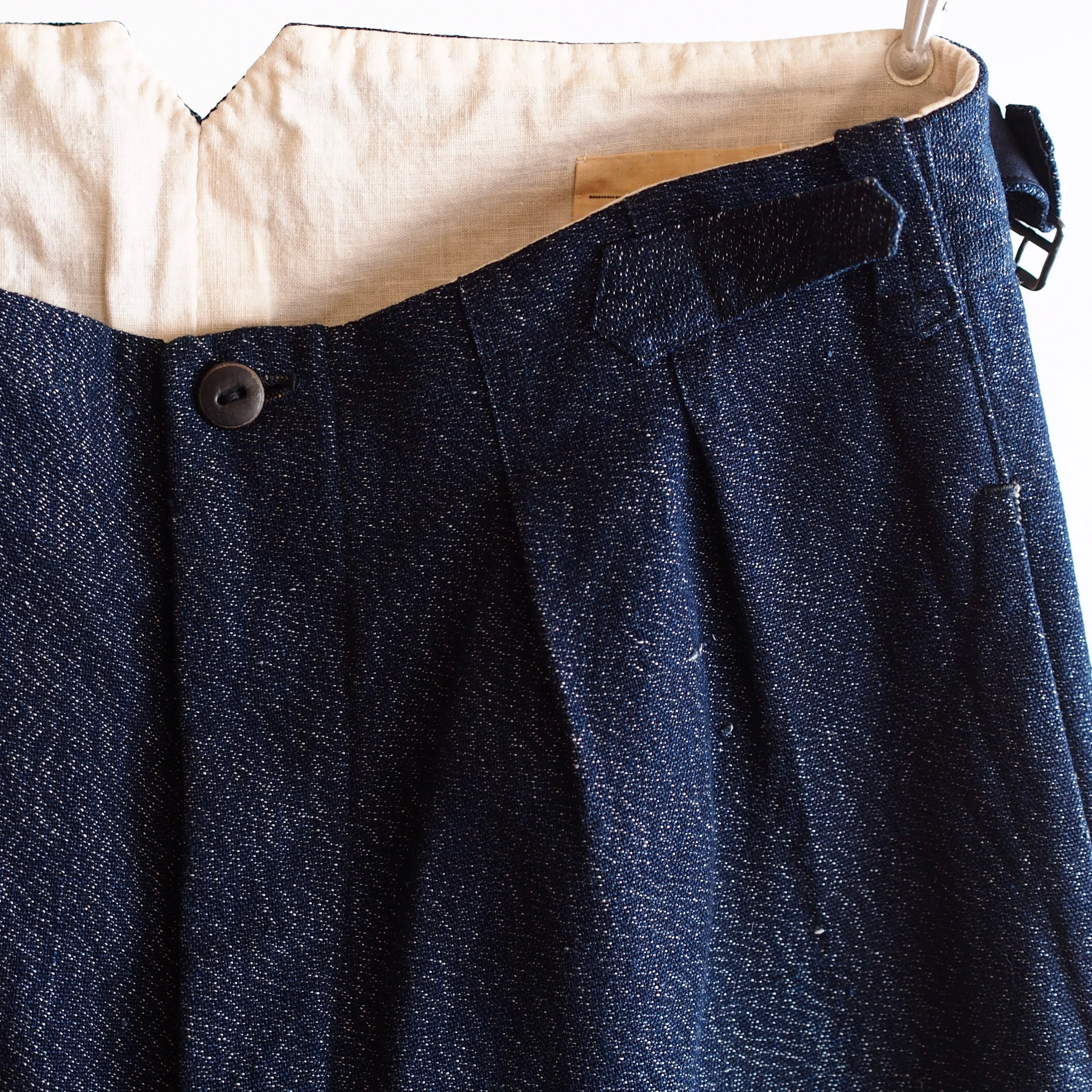 NORA WORK PANTS~japan old indigo salt＆pepper~