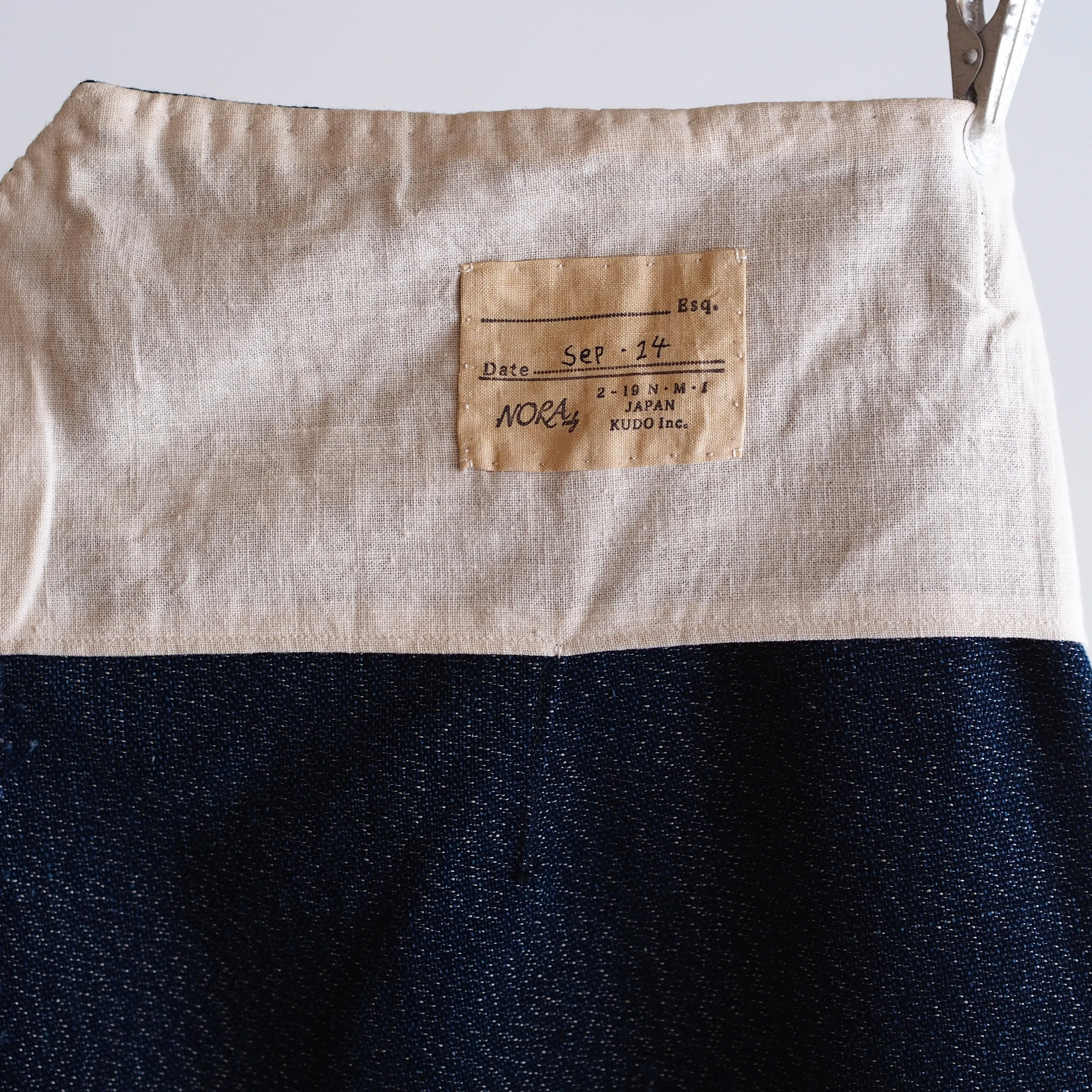 NORA WORK PANTS~japan old indigo salt＆pepper~