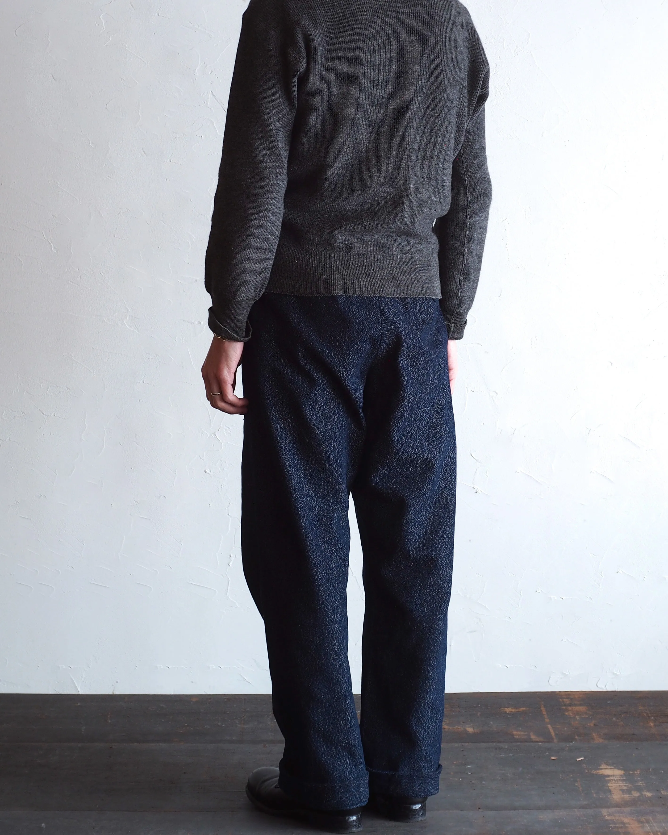 NORA WORK PANTS~japan old indigo salt＆pepper~