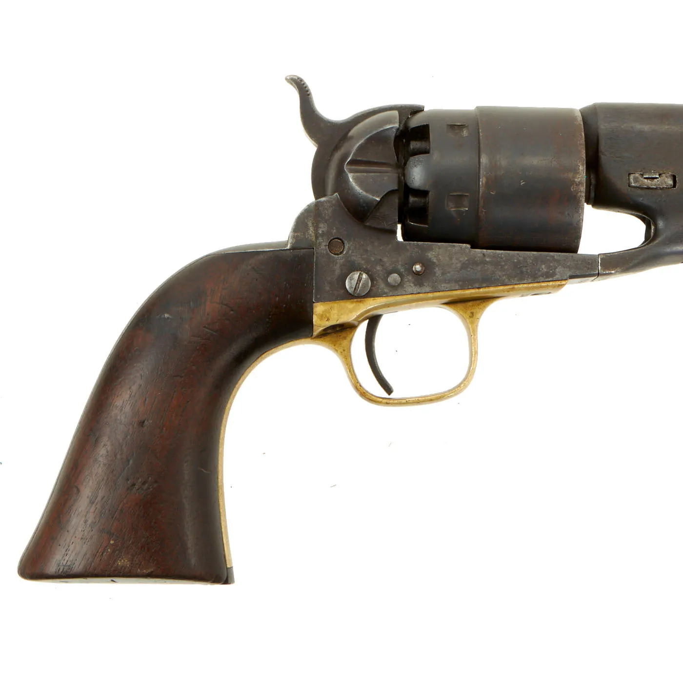 Original U.S. Civil War Colt M1860 Army 4 Screw Revolver made in 1861 with Modified Holster - Matching Serial 12949