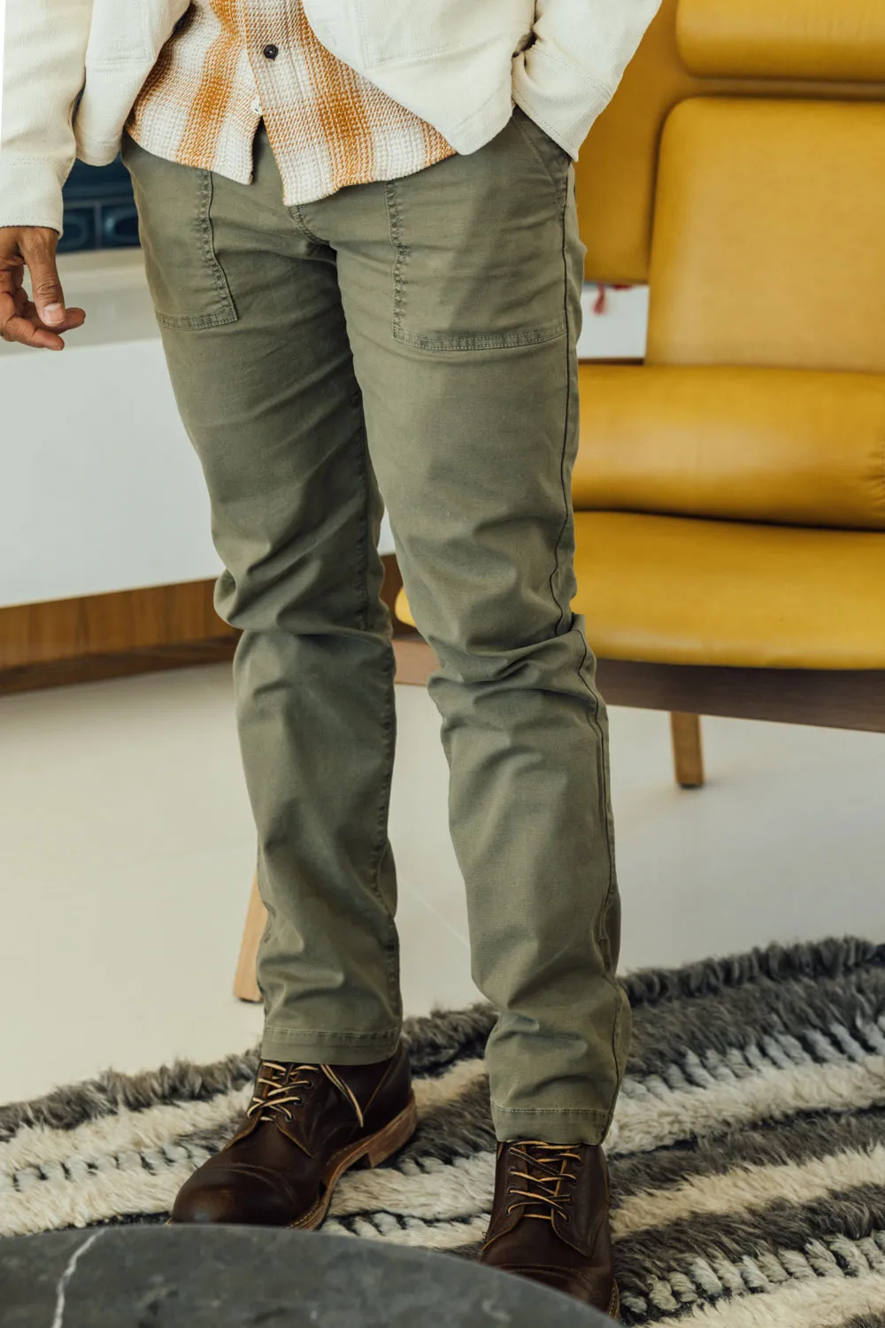 The Fatigue Pants Stretch Oxford - Moss