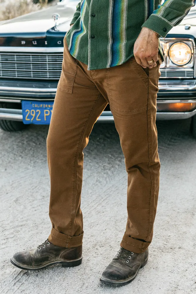 The Fatigue Pants Stretch Oxford - Whiskey