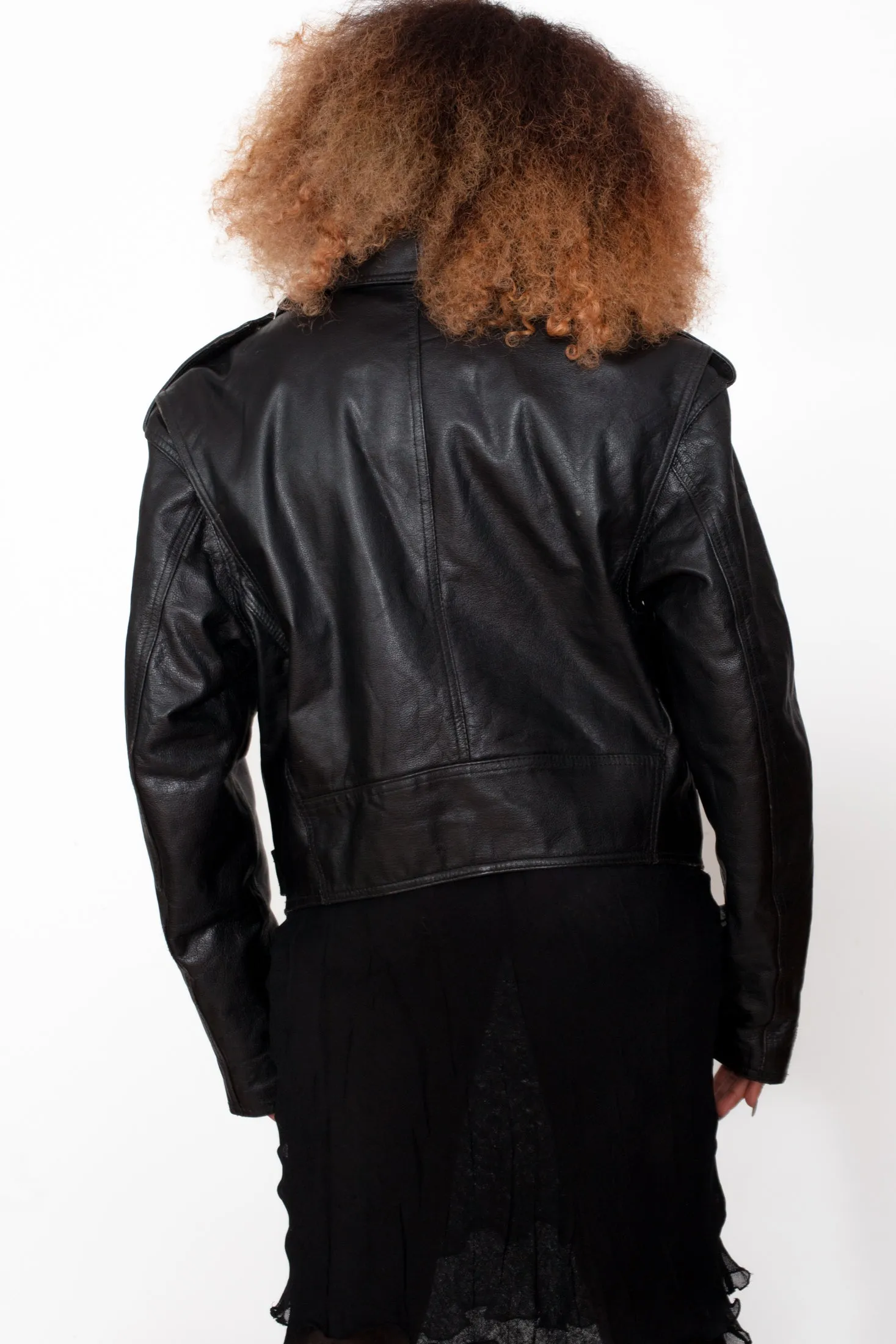 Vintage 80s Motorcycle Leather Jacket