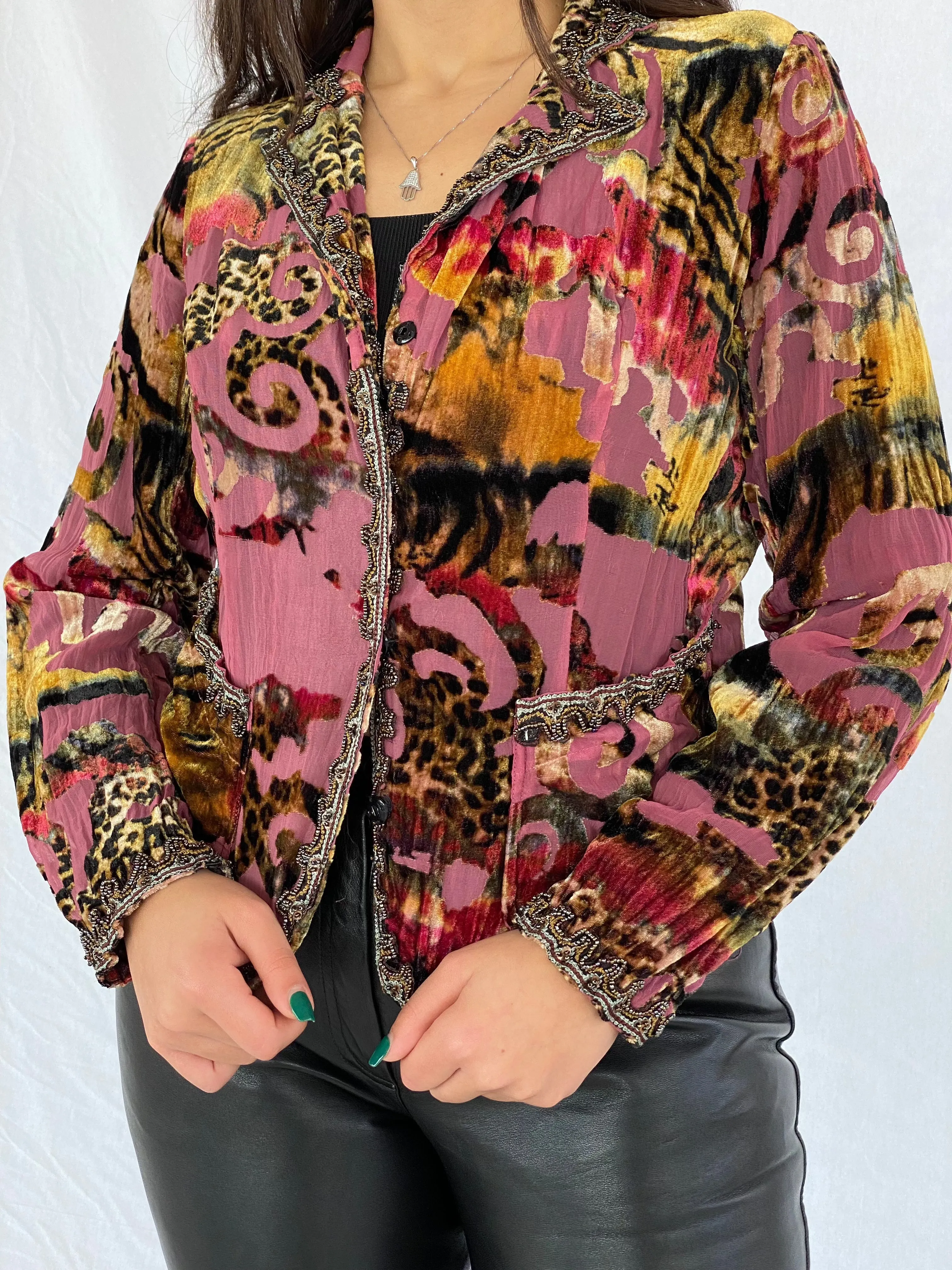 Vintage ALBERTO MAKALI Velvet Shirt