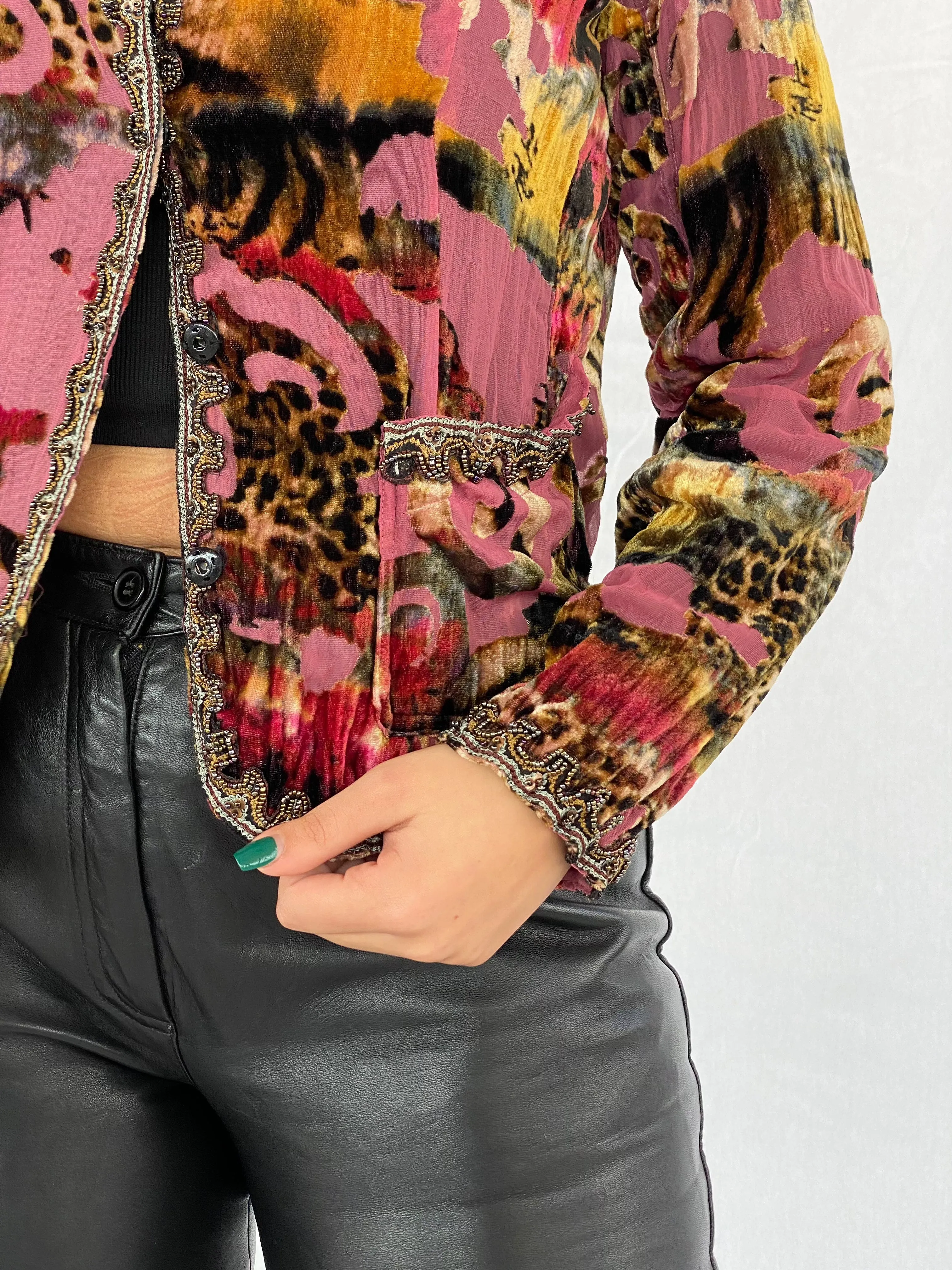 Vintage ALBERTO MAKALI Velvet Shirt